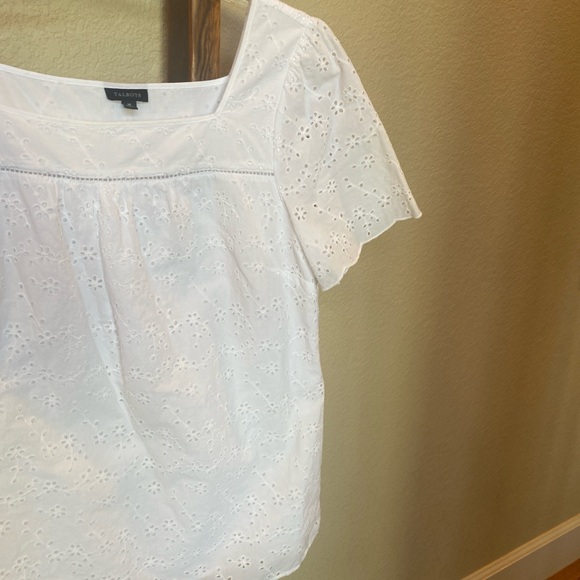 Talbot’s Eyelet Square Neck Top, M - Picture 4 of 8